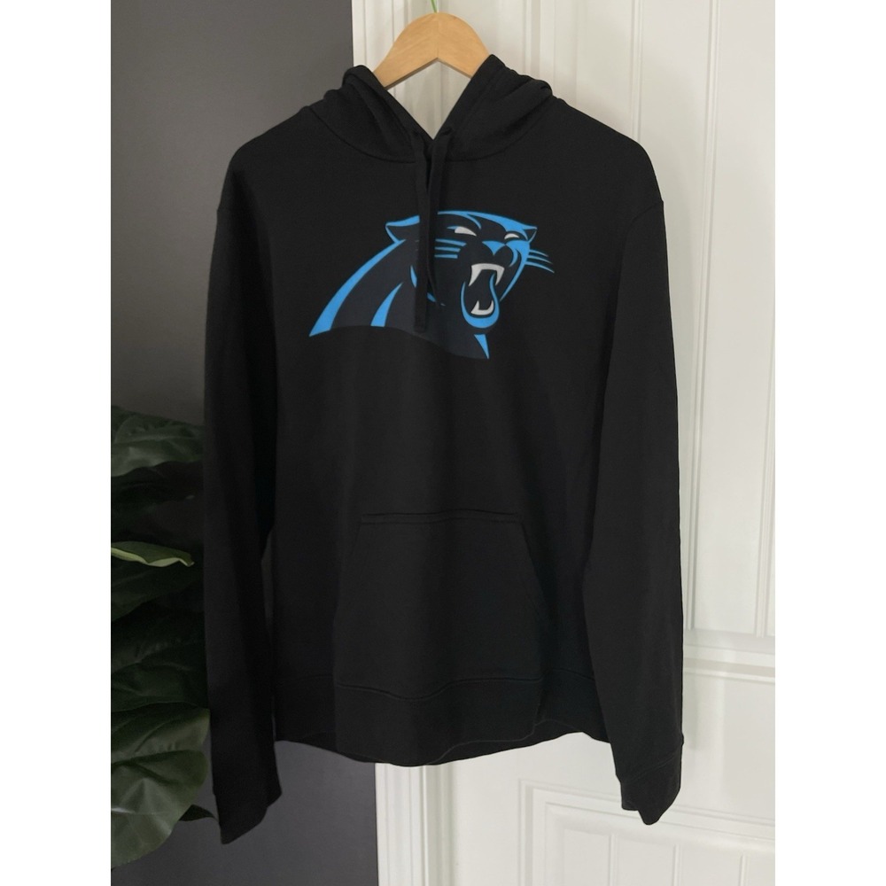 Fanatics Carolina Panthers Hoodie Black Pullover Football Men's L Graphic Print